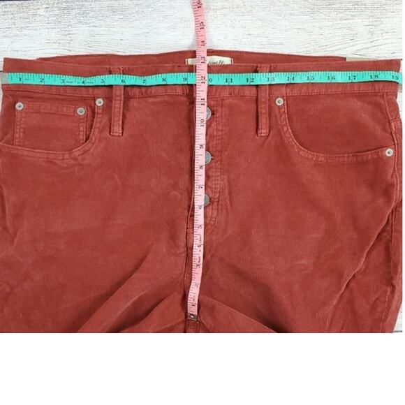 Madewell Cali Demi Boot Corduroy Jeans Button-Front Women's size 34 - Picture 7 of 7